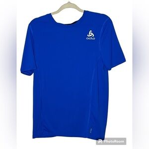 Odlo Ceramicool Blue Shirt Sz Med